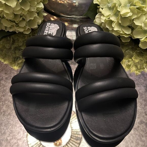 Sorel Ella II Puff Strappy Slide Sandals - Picture 2 of 6